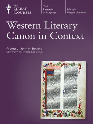 cover image of Western Literary Canon in Context